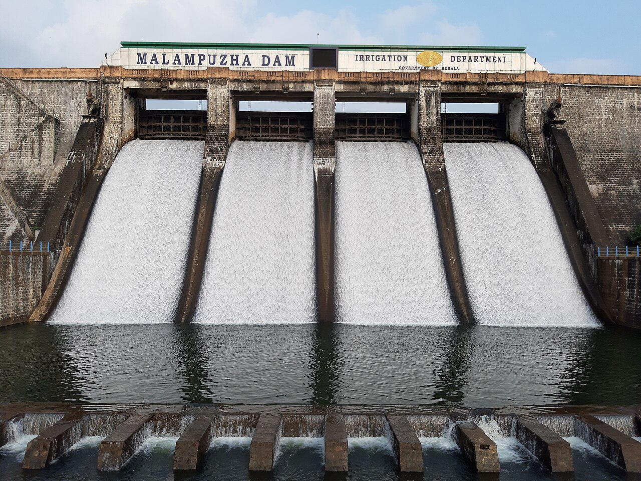Malampuzha Dam Reservoir and Scenic Western Ghats Background